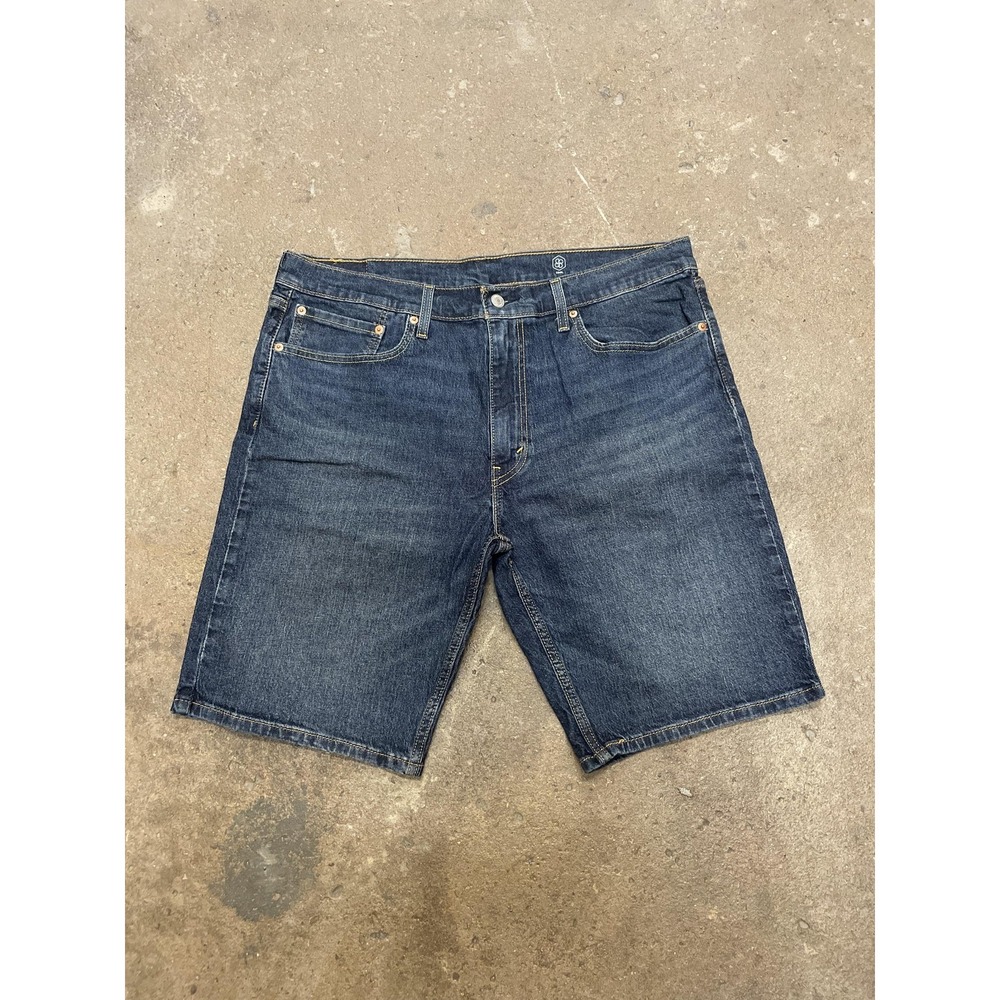 Levis 405 Shorts Mens 36 Blue Denim Bermuda 5-Pocket Zip Fly PC9 39864-0149